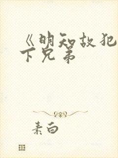 《明知故犯》年下兄弟