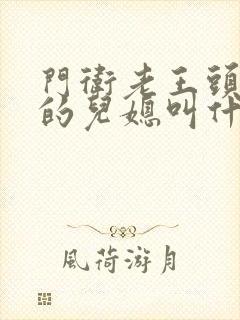 门卫老王头孙茹的儿媳叫什么