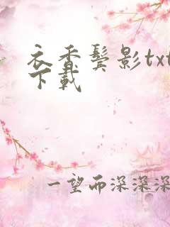 衣香鬓影txt下载