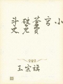 斗破苍穹小说全文免费