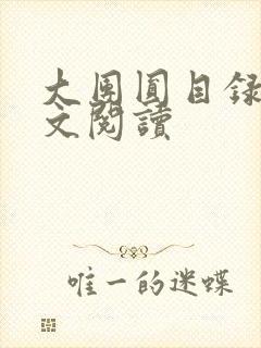 大团圆目录及全文阅读