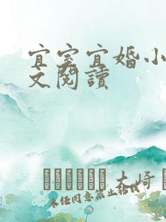 宜室宜婚小说全文阅读