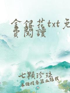 金银花txt免费阅读