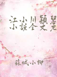 江小川颖儿穿越小说全文免费阅读