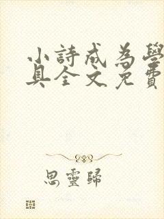 小诗成为学校教具全文免费阅读无弹窗