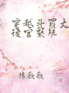 穿越斗罗大陆之后官系统