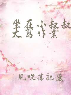 坐在小叔叔的巨大写作业