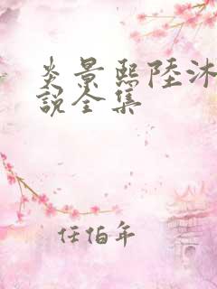 炎景熙陆沐擎小说全集