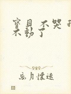 宝贝 不哭 我不动了