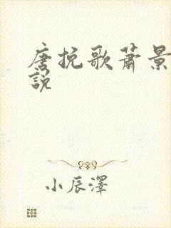 唐挽歌萧景弦小说