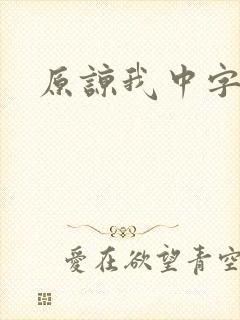 原谅我中字