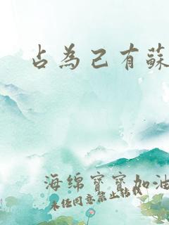 占为己有苏静初