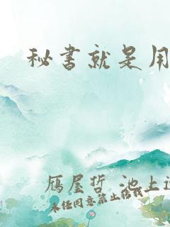秘书就是用来C