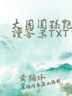 大团圆孙艳梅阅读答案TXT下载