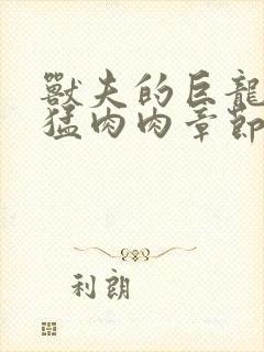 兽夫的巨龙太凶猛肉肉章节