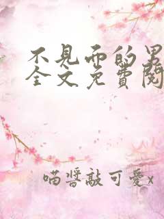 不见面的男朋友全文免费阅读