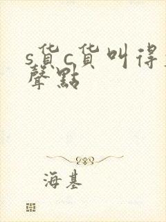 s货c货叫得大声点