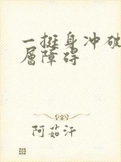 一挺身冲破了那层障碍