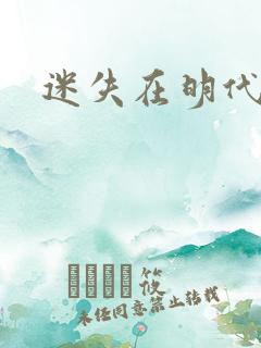 迷失在明代末年