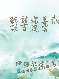 听说你喜欢我小说百度云