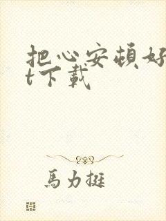 把心安顿好txt下载