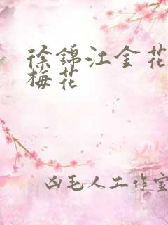 徐锦江金花瓶楷梅花