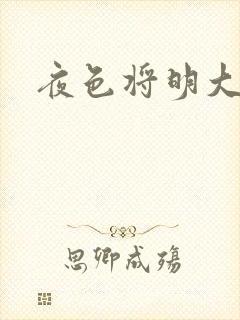 夜色将明大结局