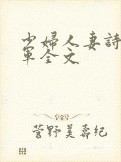 少妇人妻诗雨小军全文