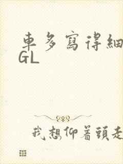 车多写得细腻的GL