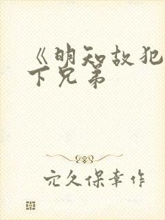 《明知故犯》年下兄弟