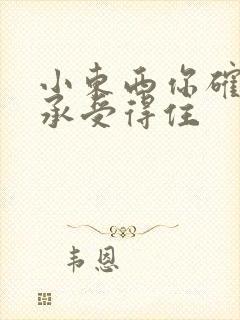 小东西你确定你承受得住