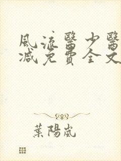 风流医少医无删减免费全文阅读