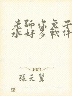 老师你兔子好软水好多软件