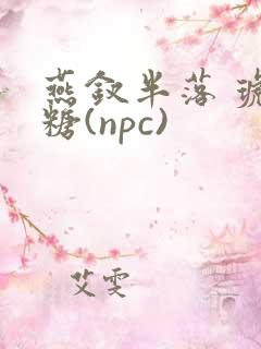 燕钗半落 琥珀糖(npc)