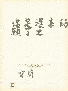 你是迟来的欢喜顾了之