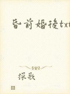 昏前婚后txt