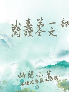 小喜第一部免费阅读全文