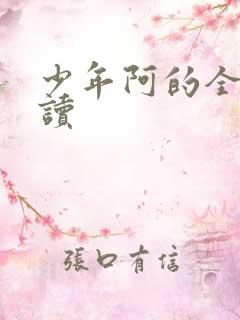少年阿的全文阅读