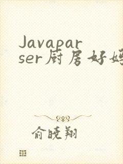 Javaparser厨房好妈妈