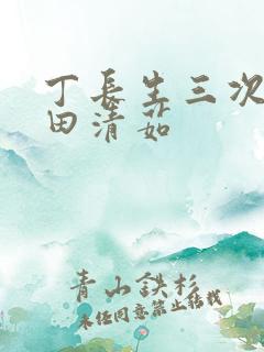 丁长生三次进入田清茹