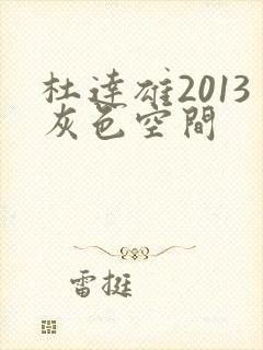 杜达雄2013灰色空间