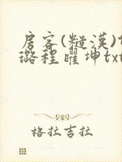 房客(糙汉)何璐程曜坤txt免费下载百度云