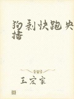 狗剩快跑央八首播