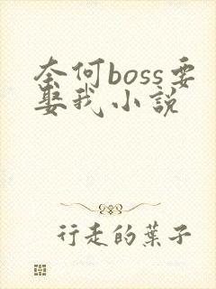 奈何boss要娶我小说