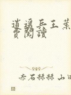 逍遥兵王叶成免费阅读