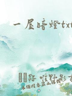 一屋暗灯txt