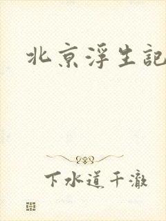 北京浮生记下载