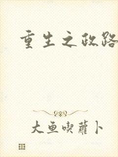 重生之政路风流