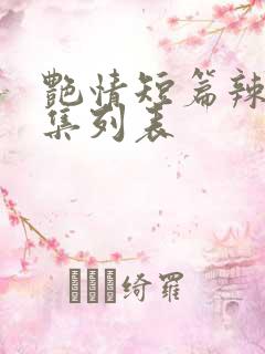 艳情短篇辣文合集列表