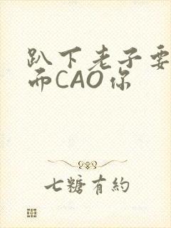 趴下老子要从后面CAO你